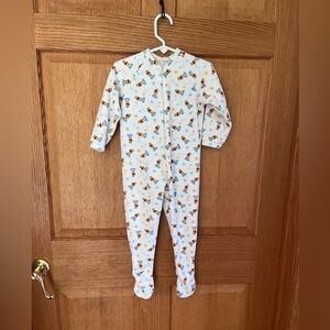 Vintage homemade Winnie the Pooh zippered sleeper